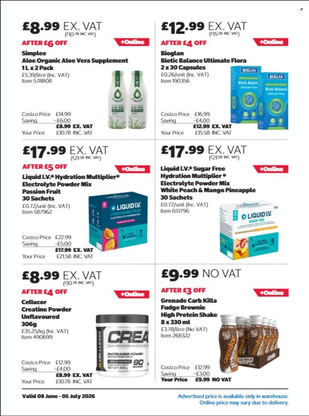 COSTCO offer - From 8 Jun 2026
