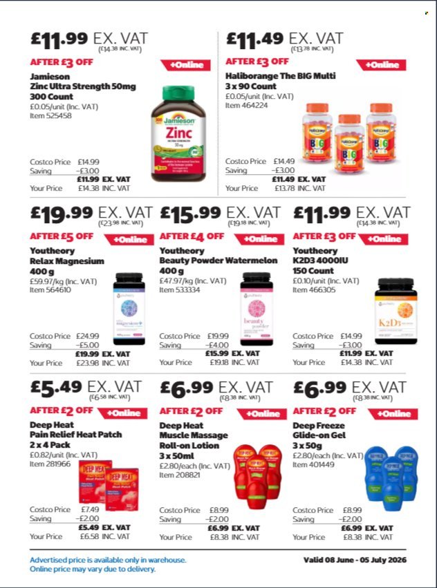 COSTCO offer - From 8 Jun 2026
