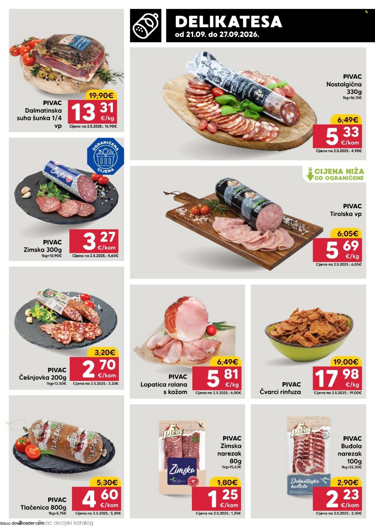 PIVAC katalog - Od ponedeljka 21.09.2026.