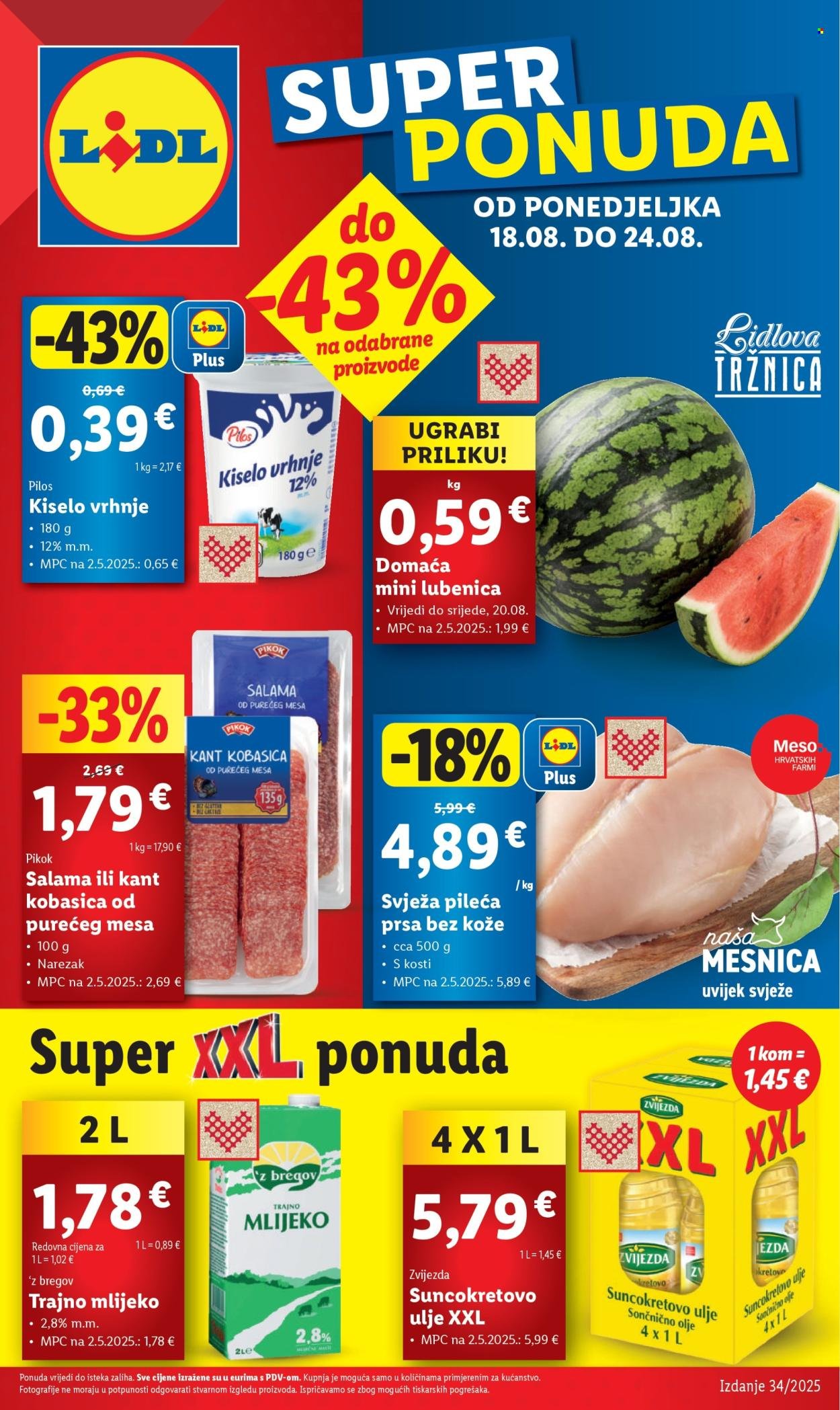 LIDL katalog - Od ponedeljka 18.08.2025.