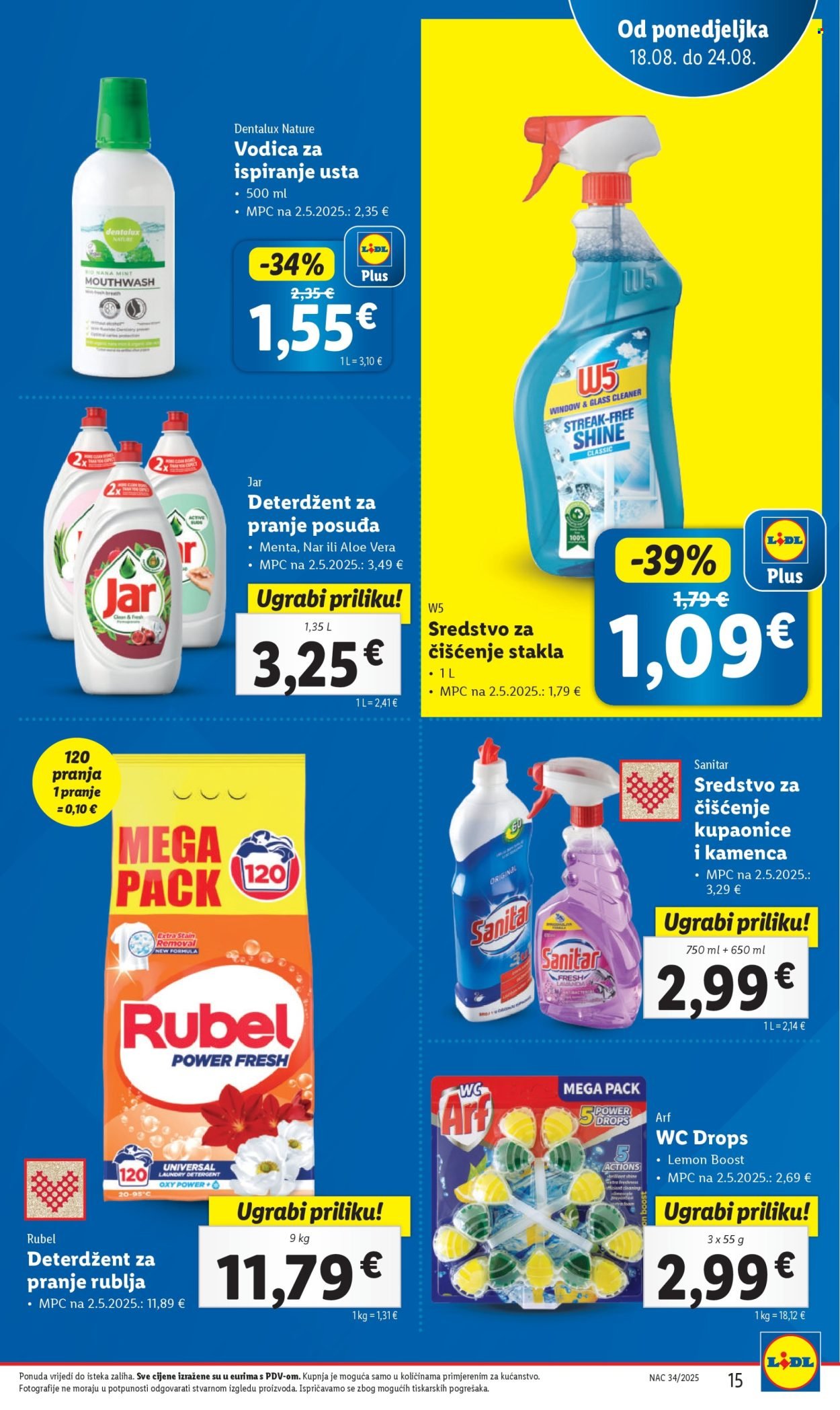 LIDL katalog - Od ponedeljka 18.08.2025.