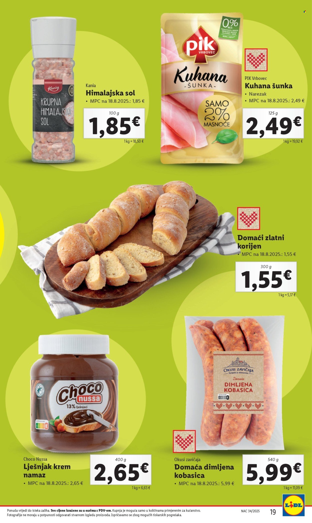 LIDL katalog - Od ponedeljka 18.08.2025.
