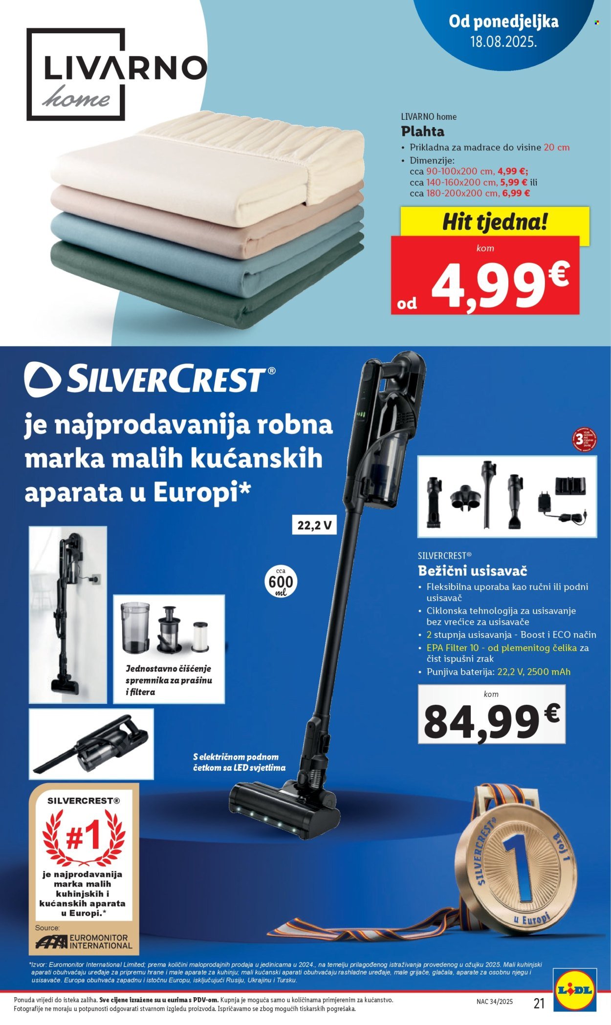 LIDL katalog - Od ponedeljka 18.08.2025.