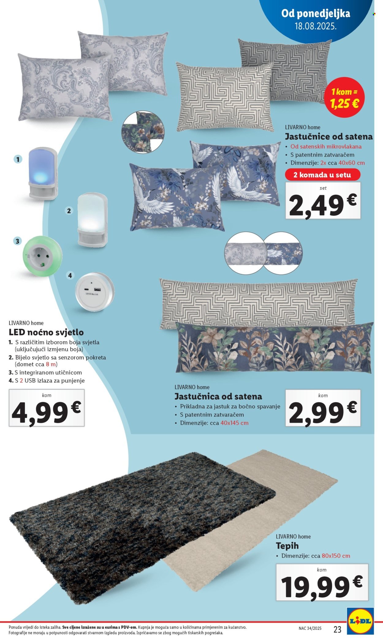 LIDL katalog - Od ponedeljka 18.08.2025.