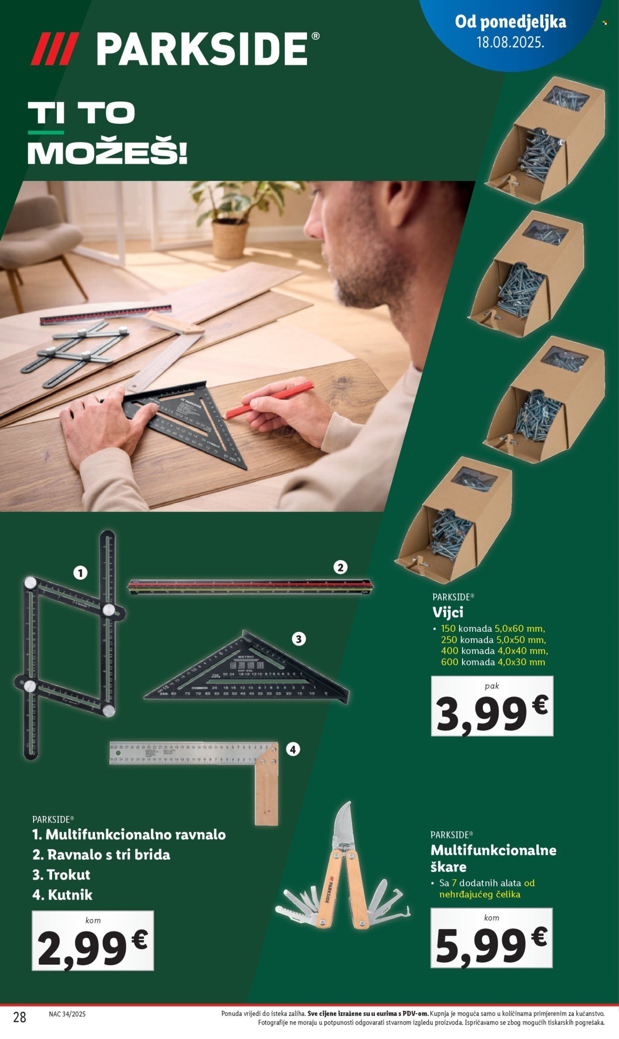 LIDL katalog - Od ponedeljka 18.08.2025.