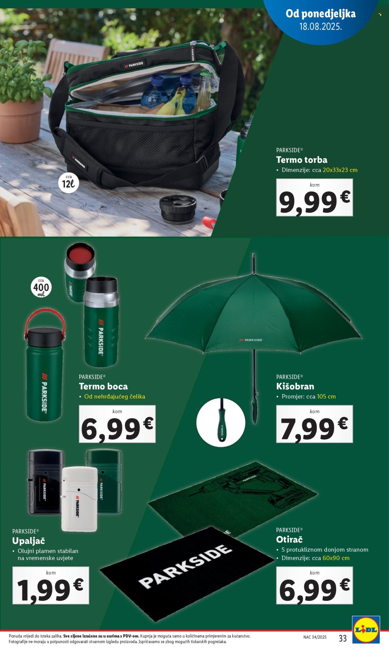 LIDL katalog - Od ponedeljka 18.08.2025.