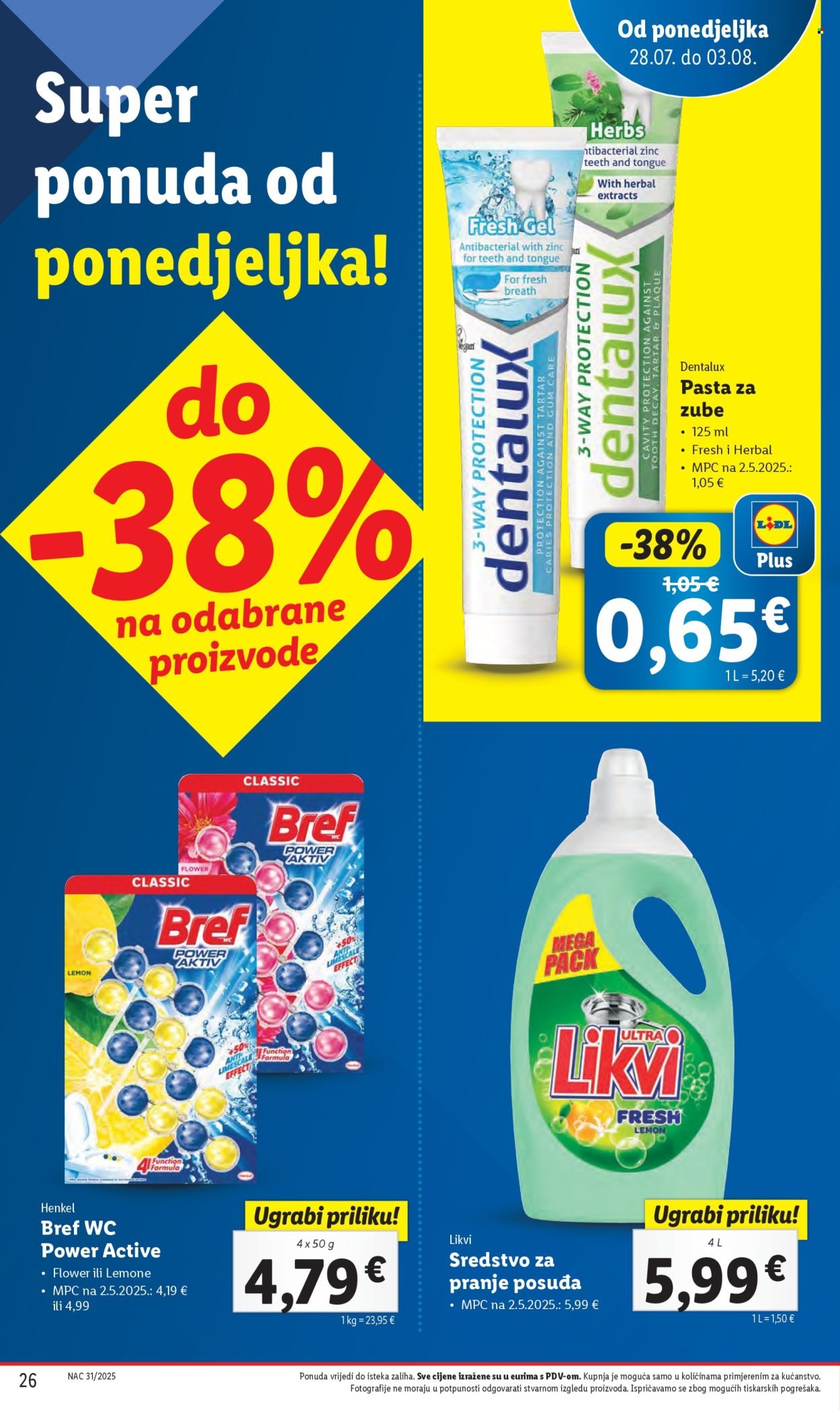LIDL katalog - Od ponedeljka 28.07.2025.