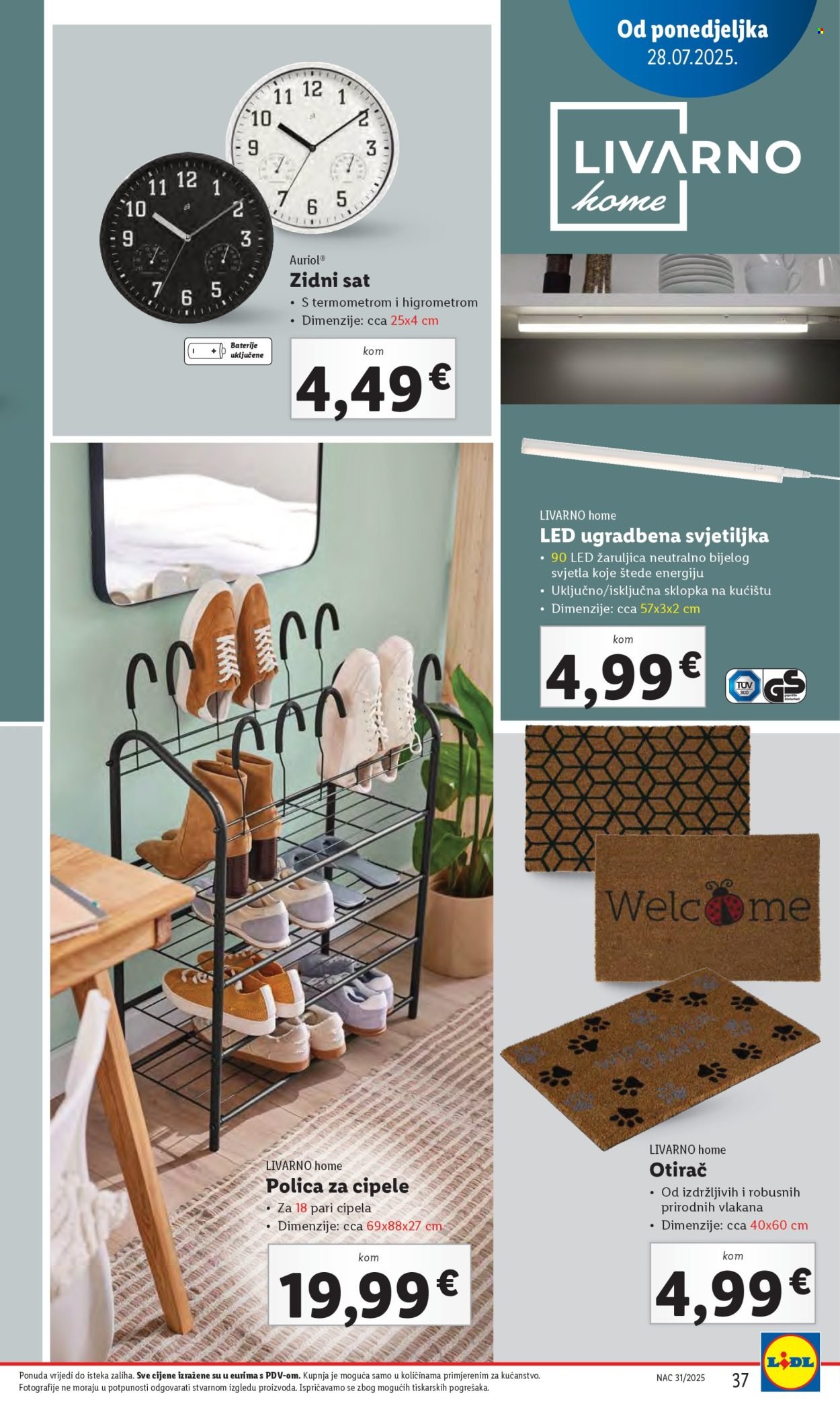 LIDL katalog - Od ponedeljka 28.07.2025.