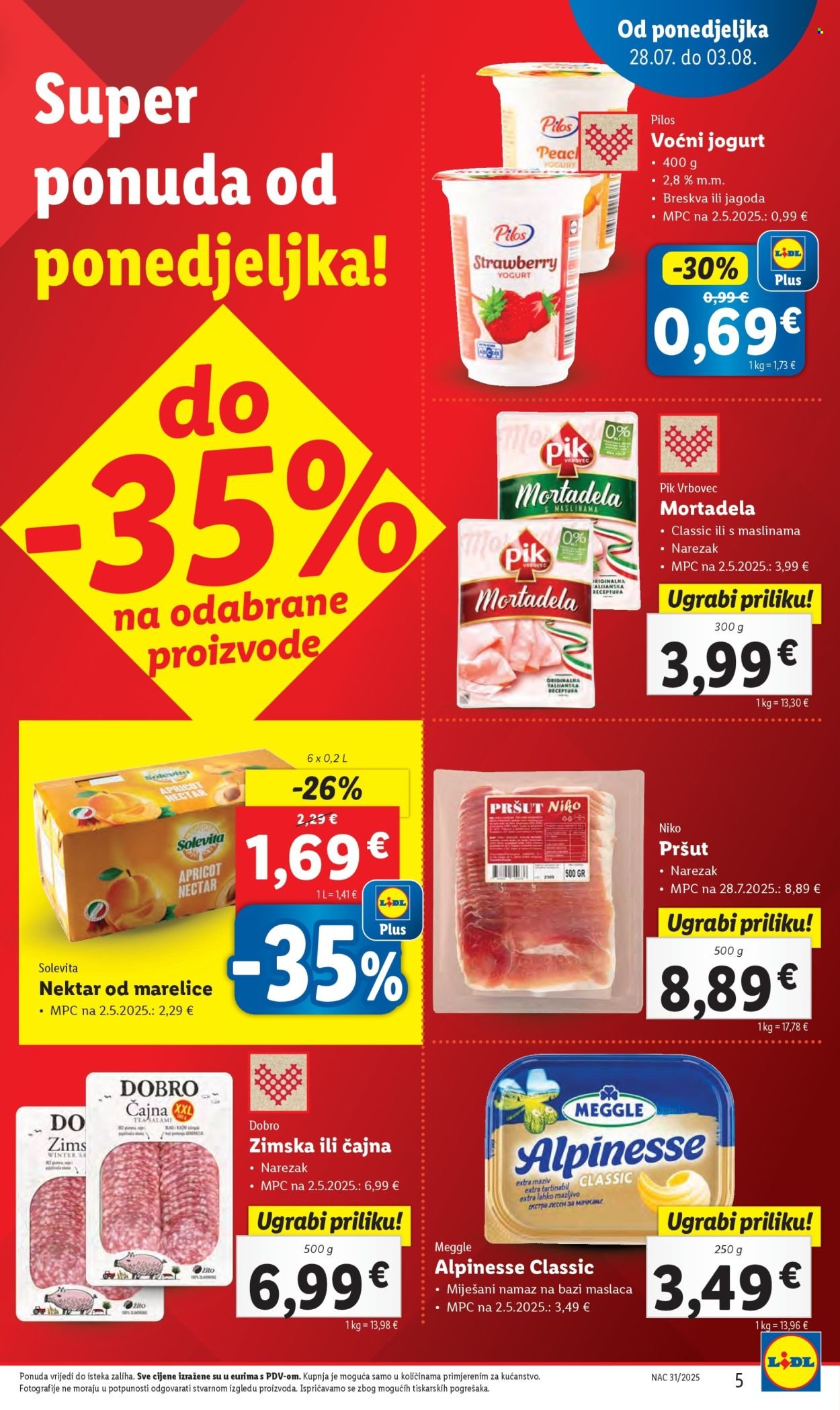 LIDL katalog - Od ponedeljka 28.07.2025.