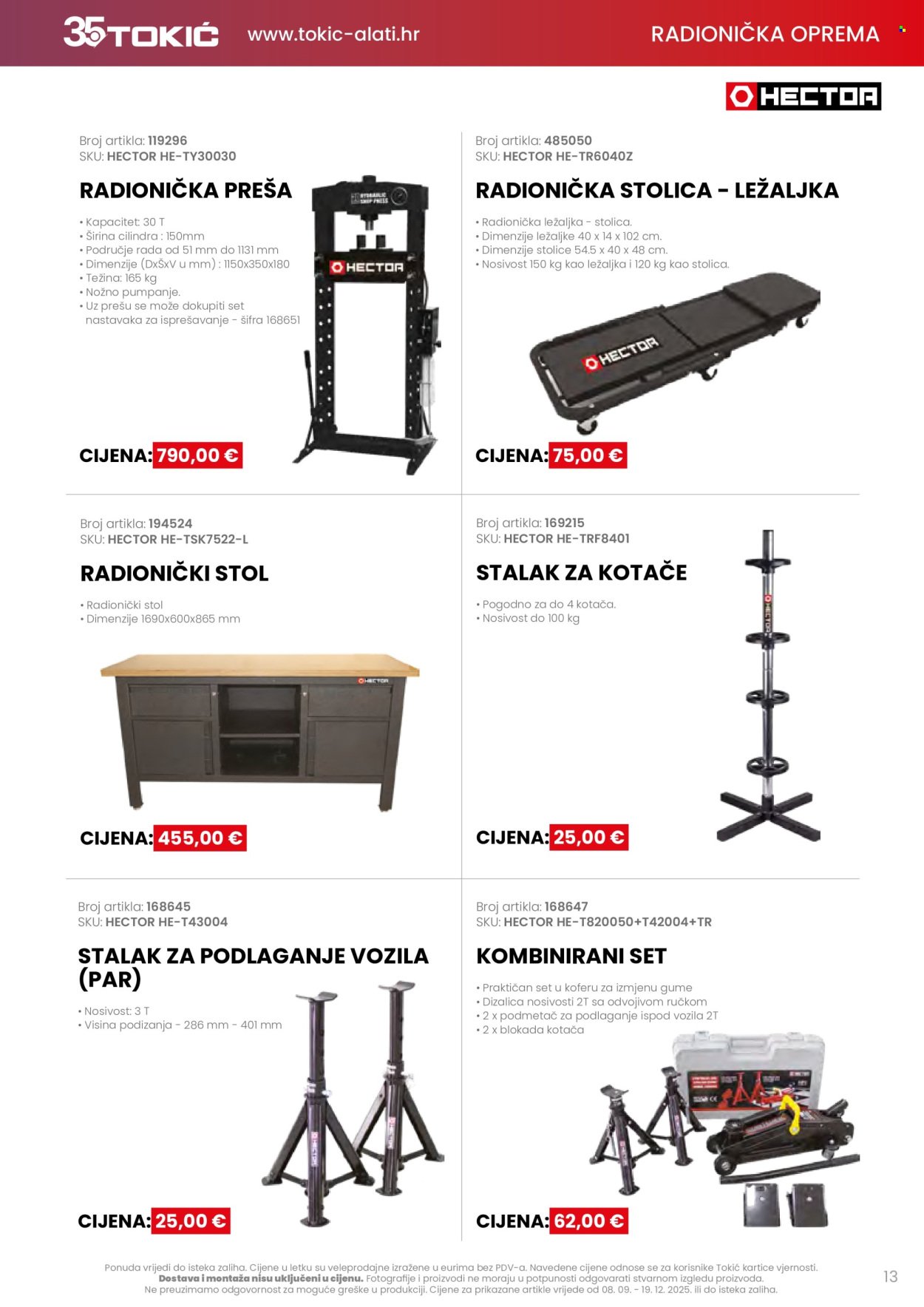 TOKIĆ katalog - Akcija alata i servisne opreme