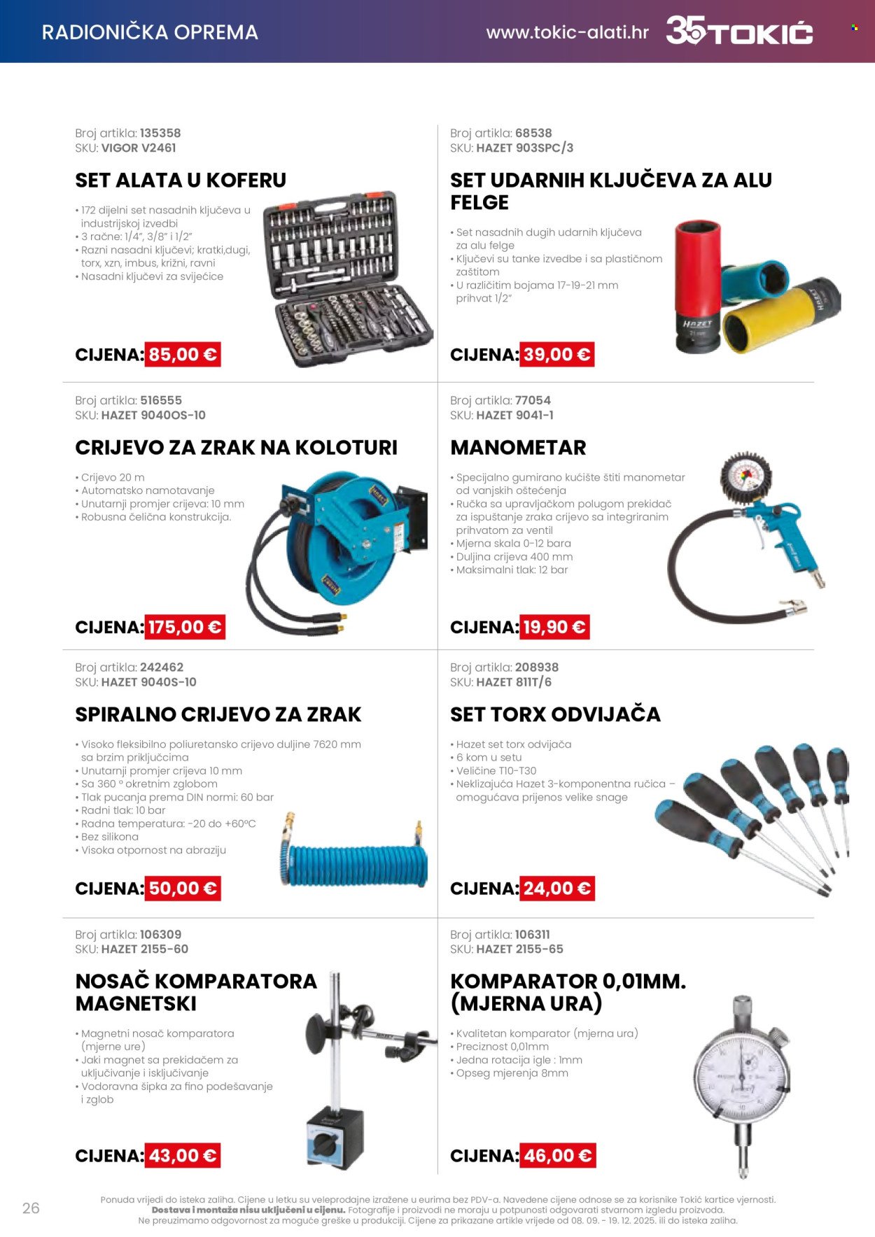 TOKIĆ katalog - Akcija alata i servisne opreme