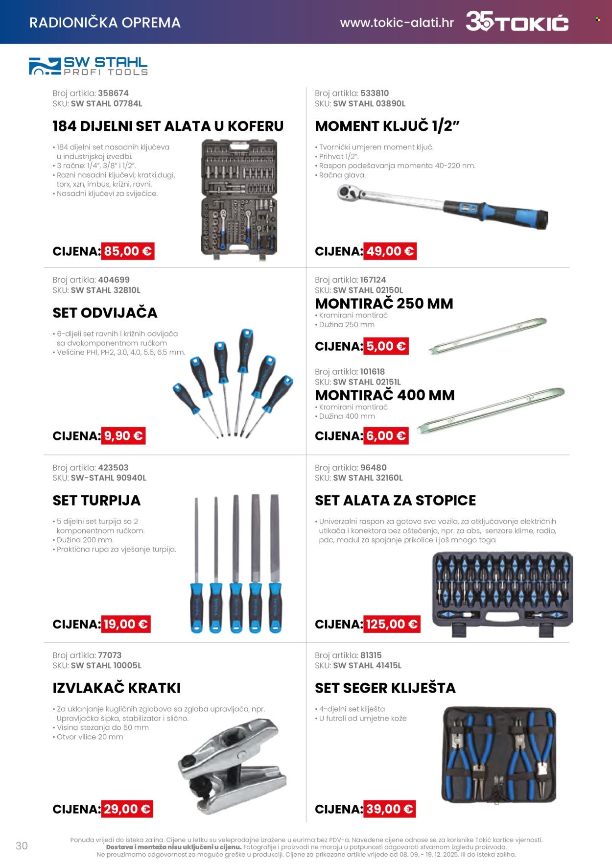 TOKIĆ katalog - Akcija alata i servisne opreme