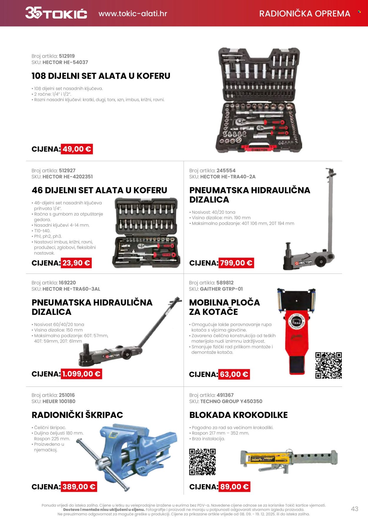 TOKIĆ katalog - Akcija alata i servisne opreme