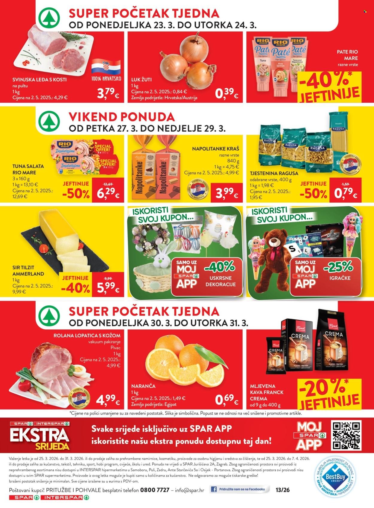 SPAR katalog - Od srijede 25.03.2026.
