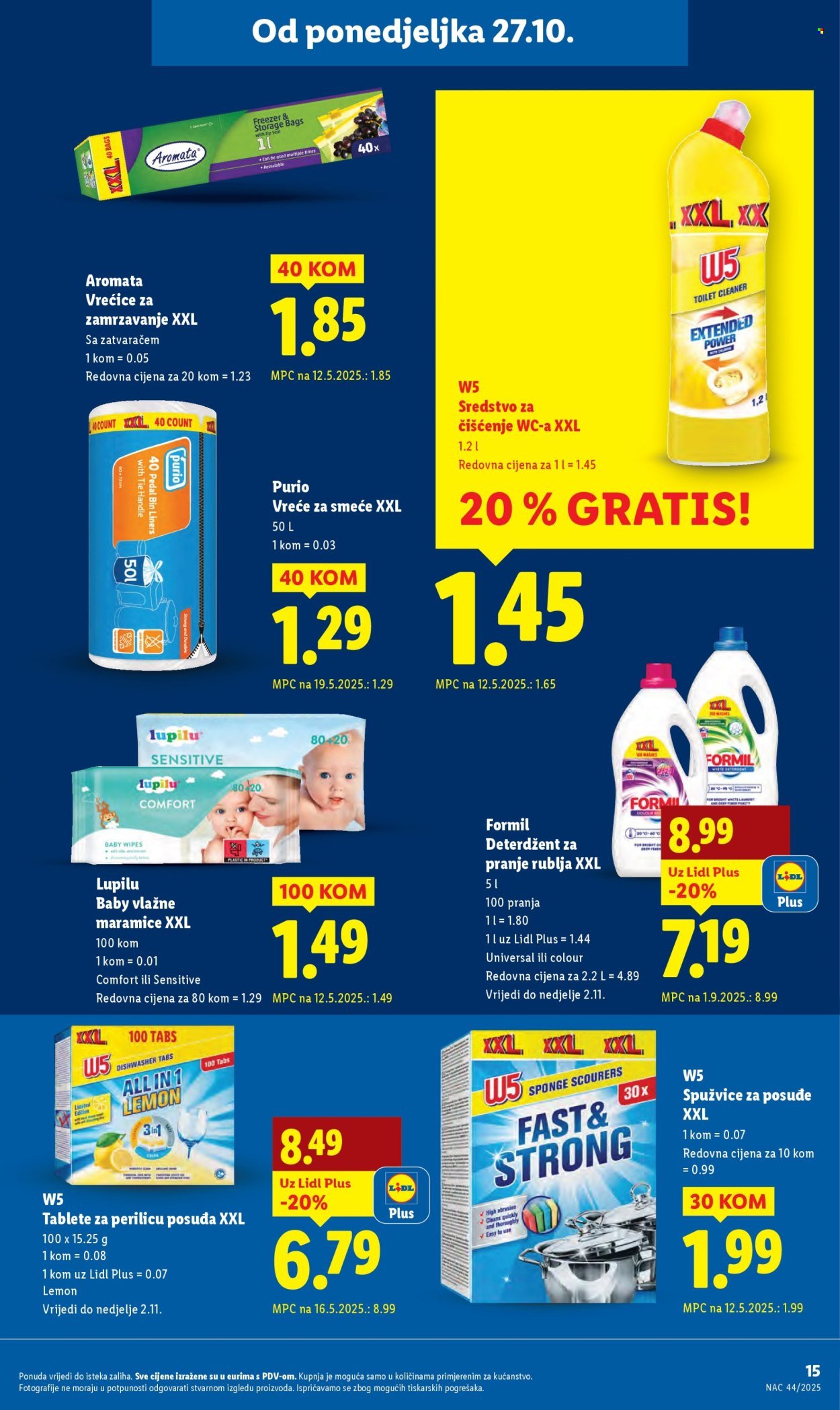 LIDL katalog - Od ponedeljka 27.10.2025.
