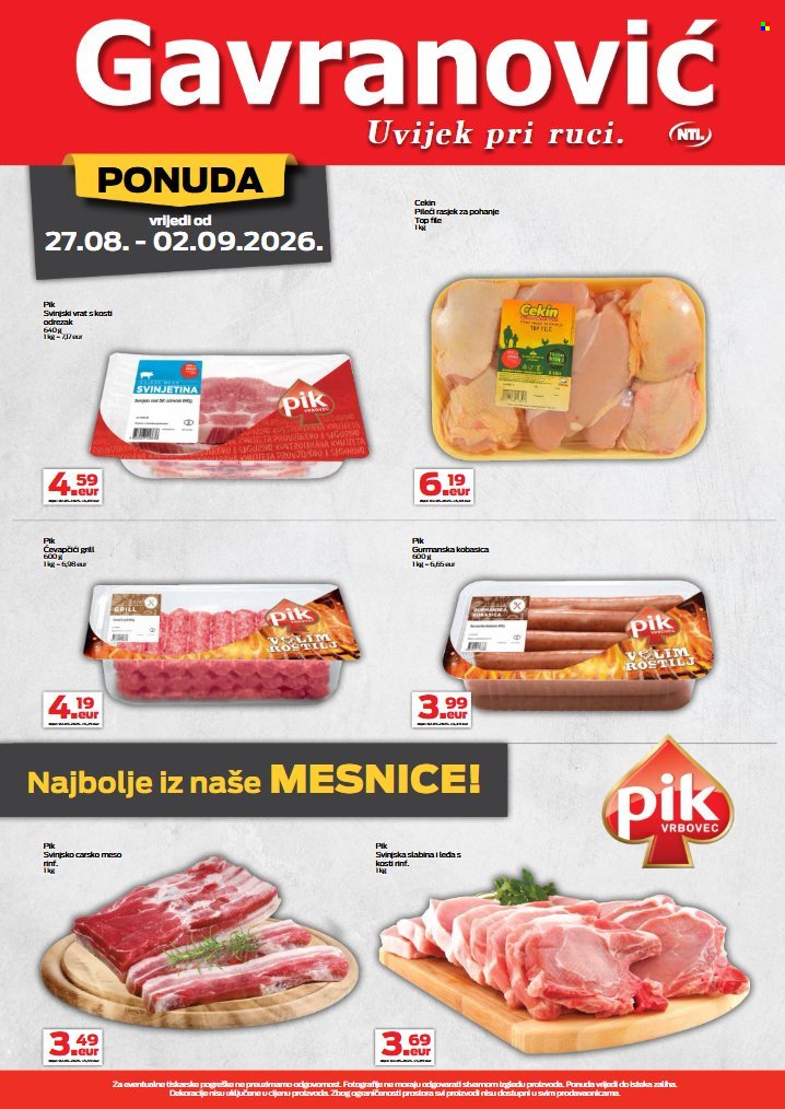 GAVRANOVIĆ katalog - Od četvrtka 27.08.2026.