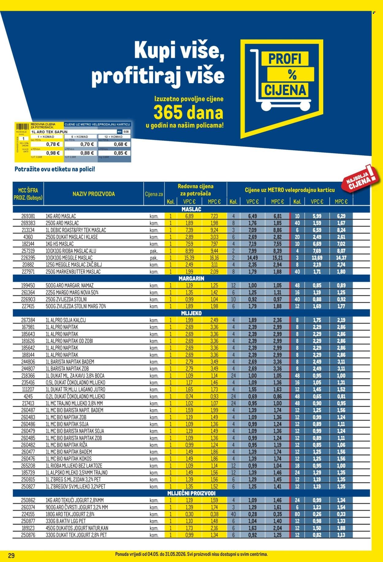 METRO katalog - Profi cijena