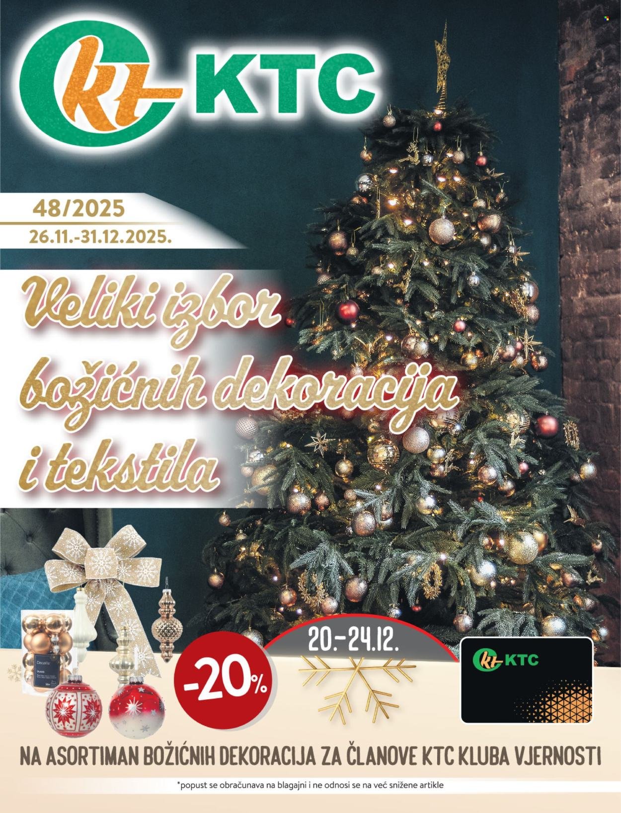 KTC katalog - BOŽIĆNE DEKORACIJE I TEKSTIL