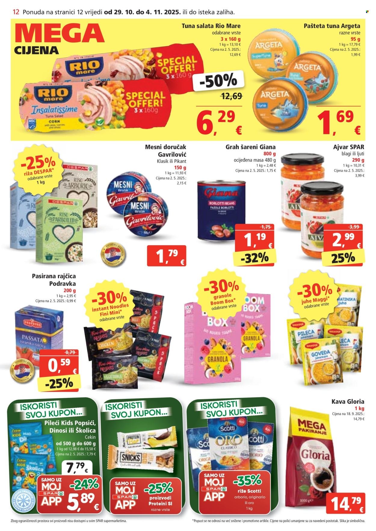 SPAR katalog - Od srijede 29.10.2025.