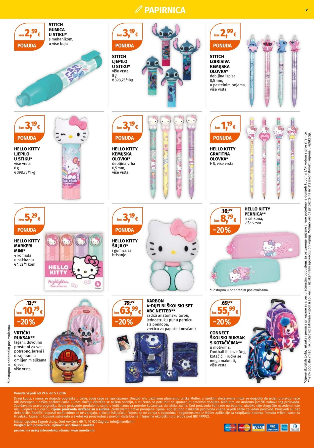 MÜLLER katalog - VELIKA PONUDA PROIZVODA ZA ŠKOLU PO SNIŽENIM CIJENAMA!