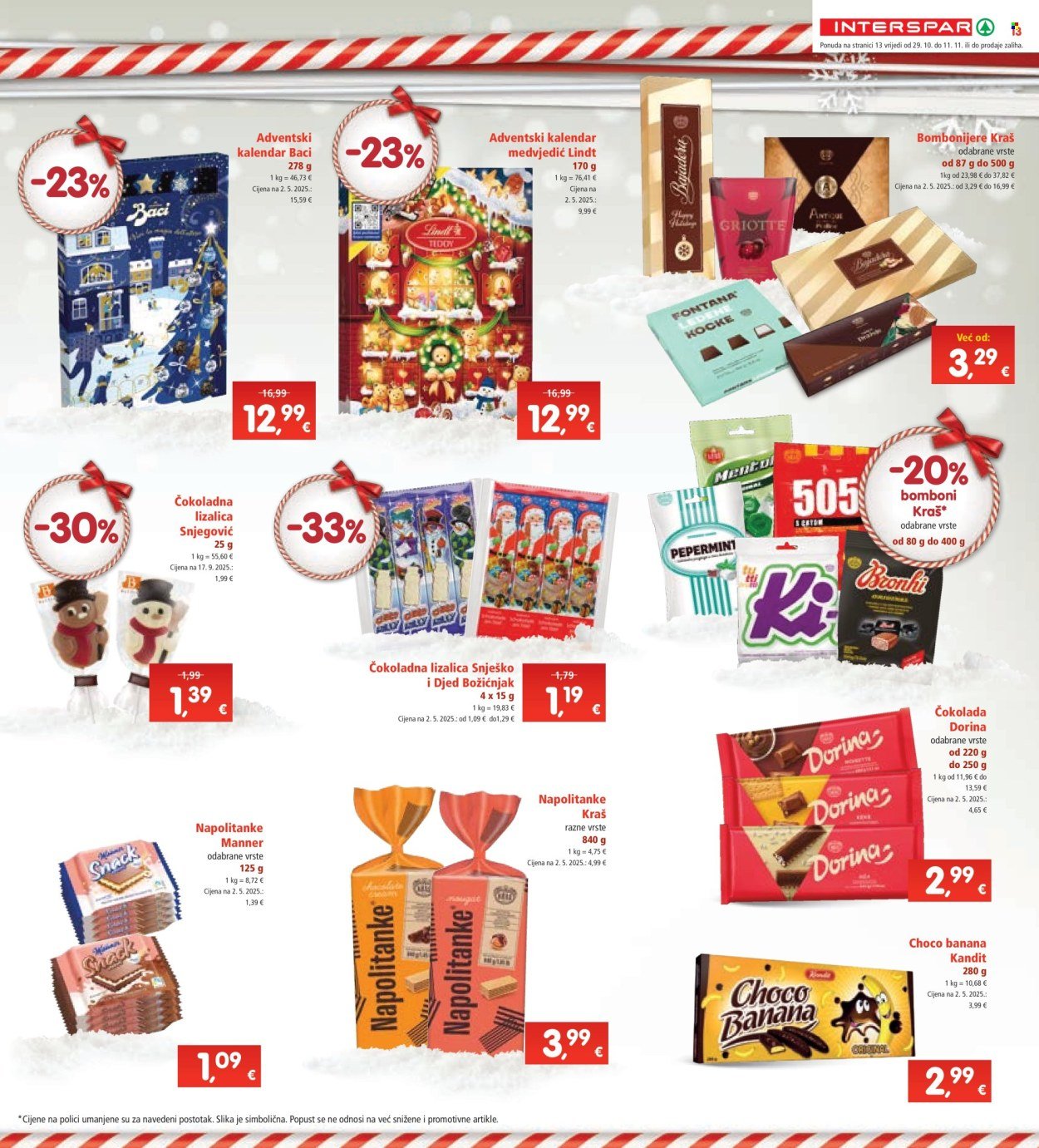 INTERSPAR katalog - Od srijede 29.10.2025.