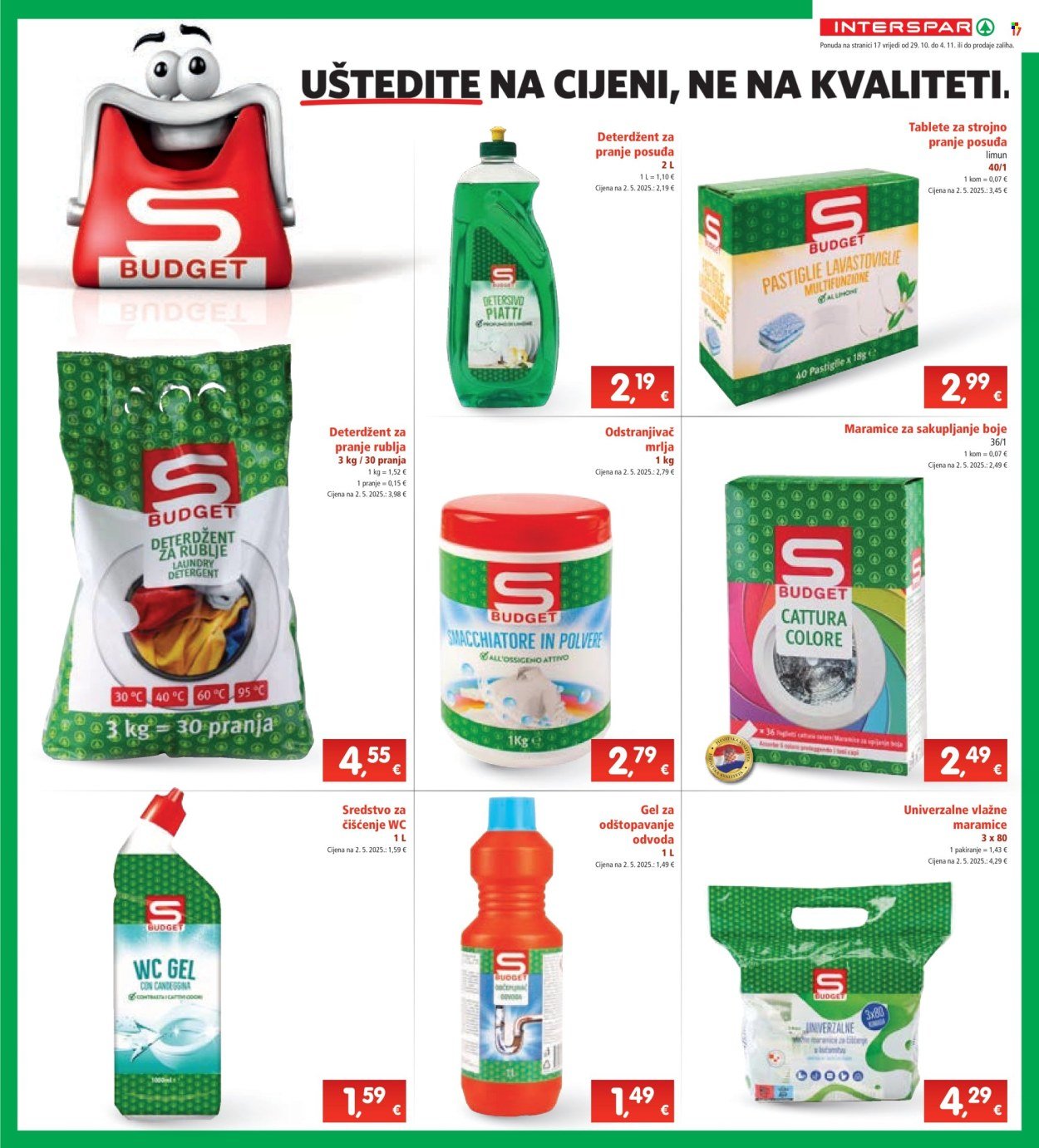 INTERSPAR katalog - Od srijede 29.10.2025.