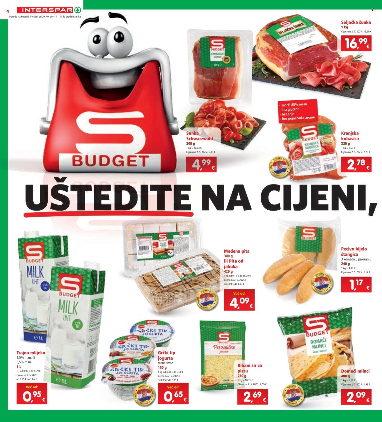 INTERSPAR katalog - Od srijede 29.10.2025.