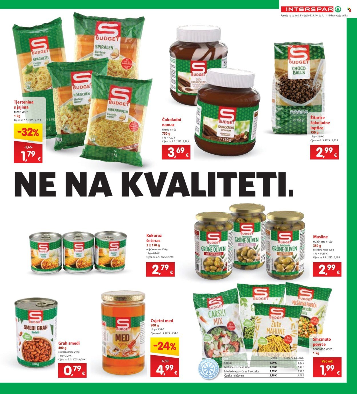 INTERSPAR katalog - Od srijede 29.10.2025.