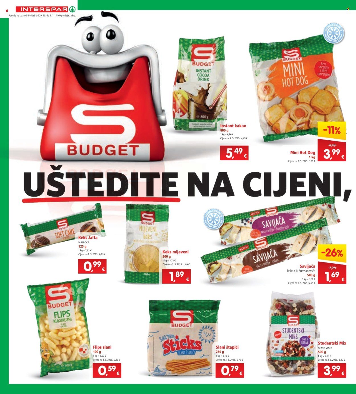 INTERSPAR katalog - Od srijede 29.10.2025.