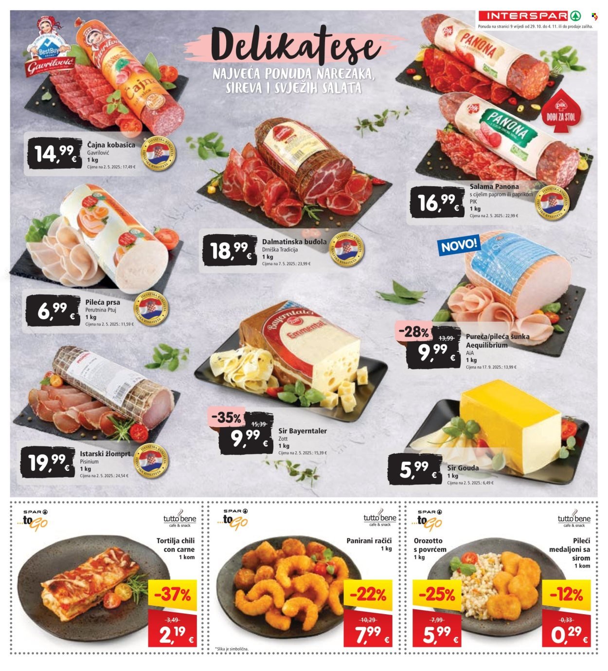 INTERSPAR katalog - Od srijede 29.10.2025.