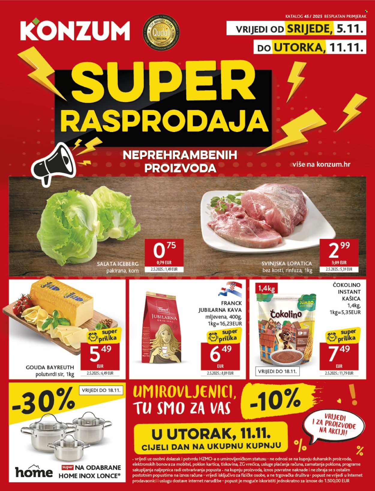 KONZUM katalog - Od srijede 05.11.2025.