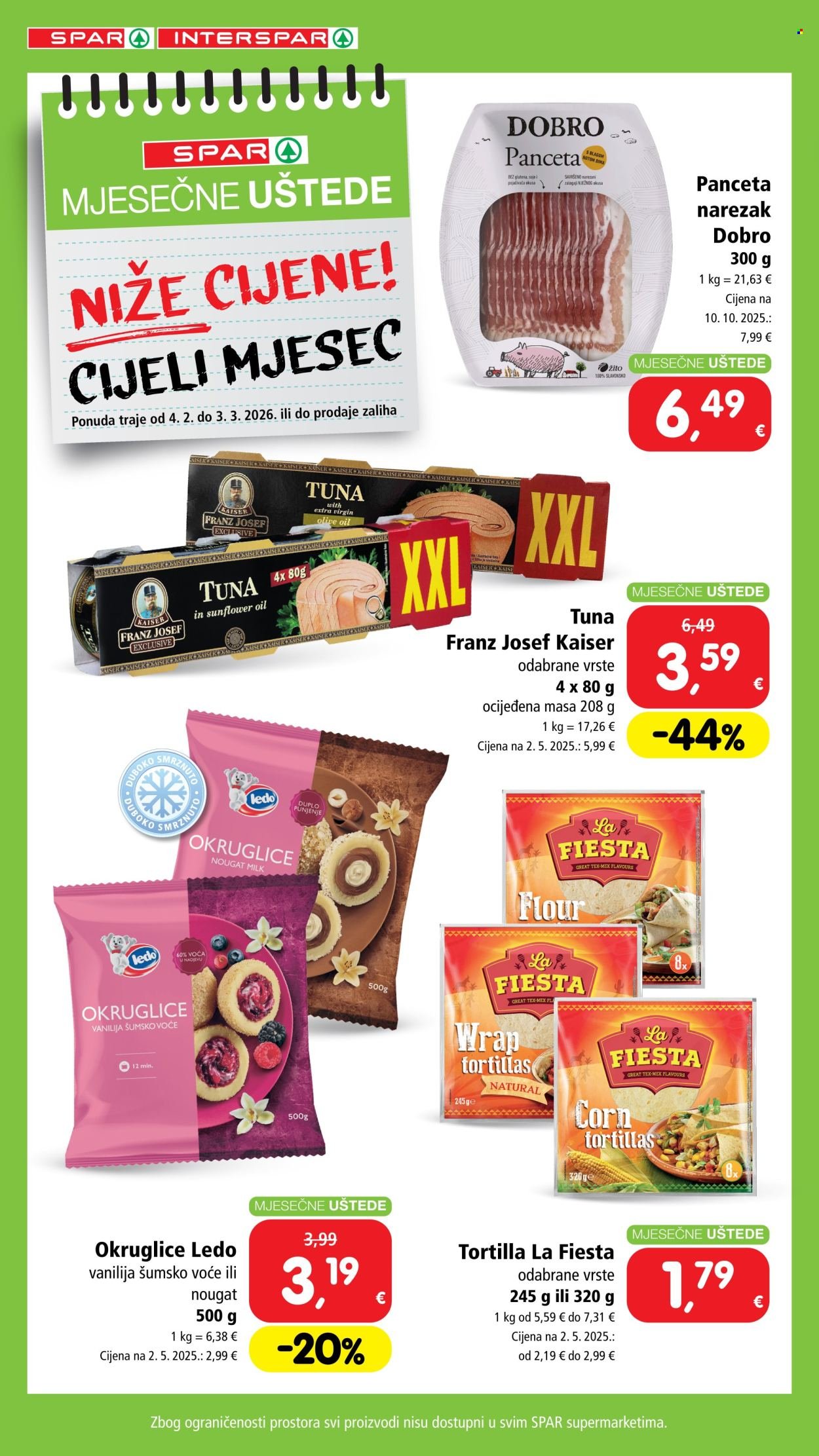 SPAR katalog - Mjesečne uštede