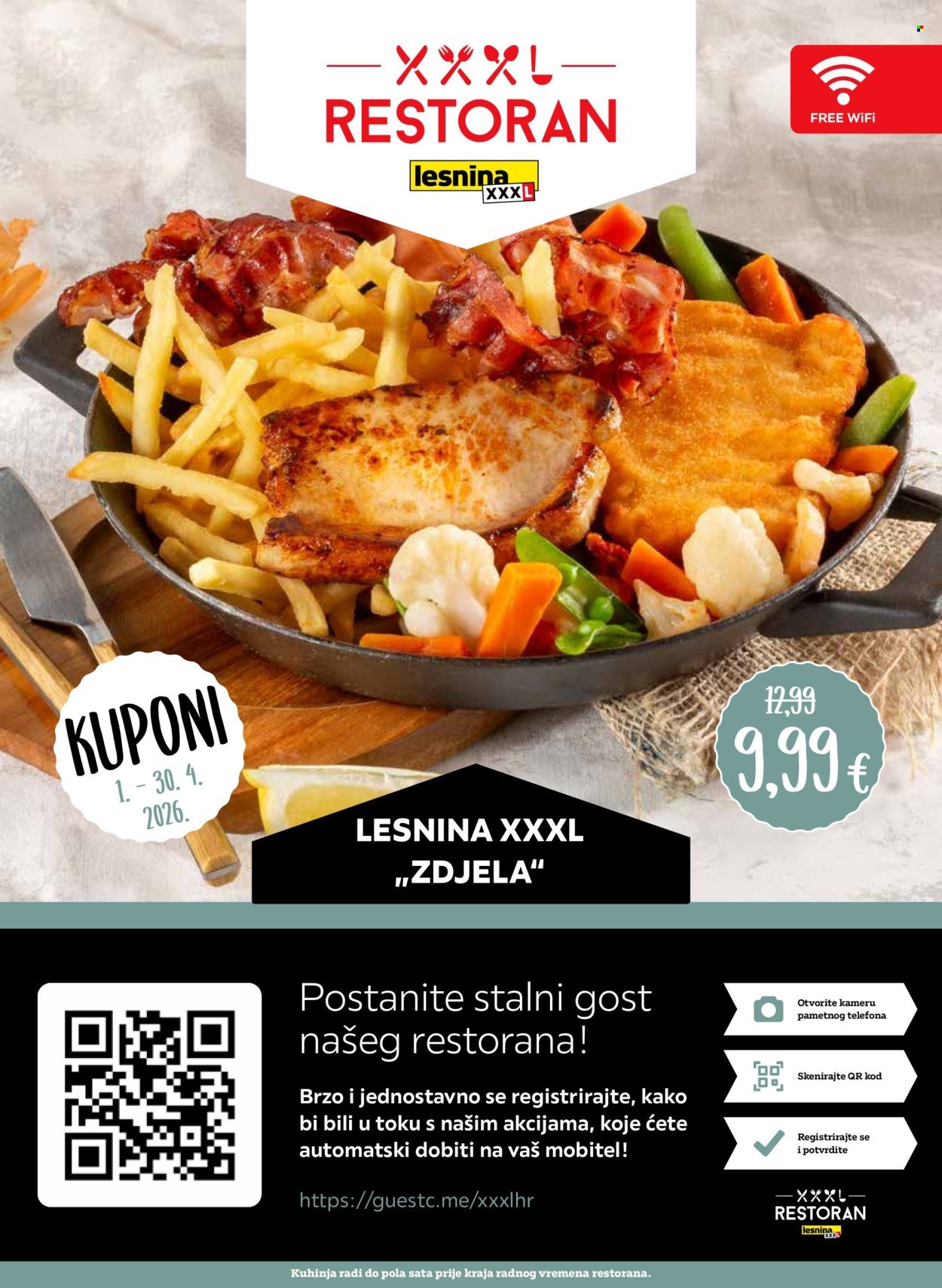 LESNINA katalog - Kuponi za restoran Lesnina Zagreb East, Pula, Rijeka, Split i Zadar