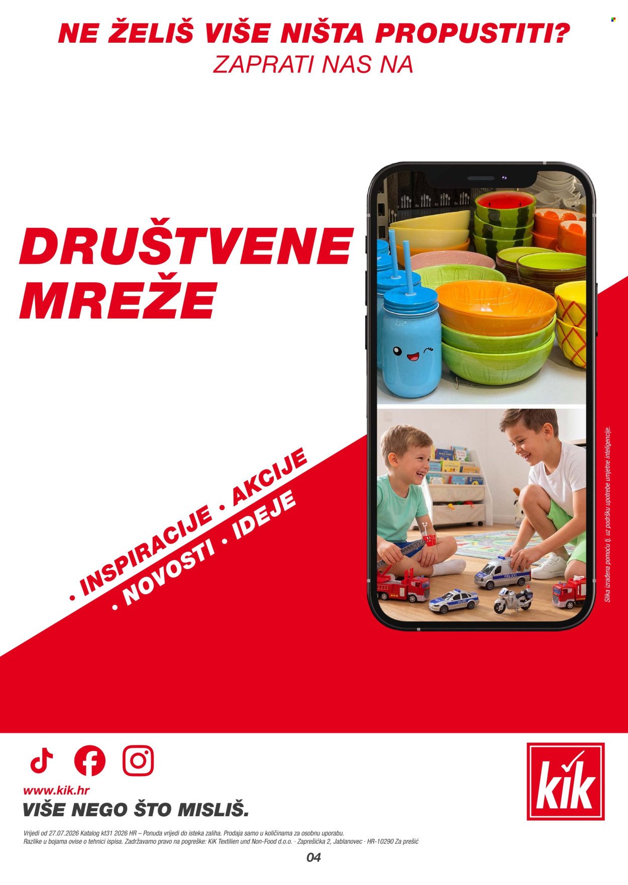 KIK katalog - Srpanj 2026