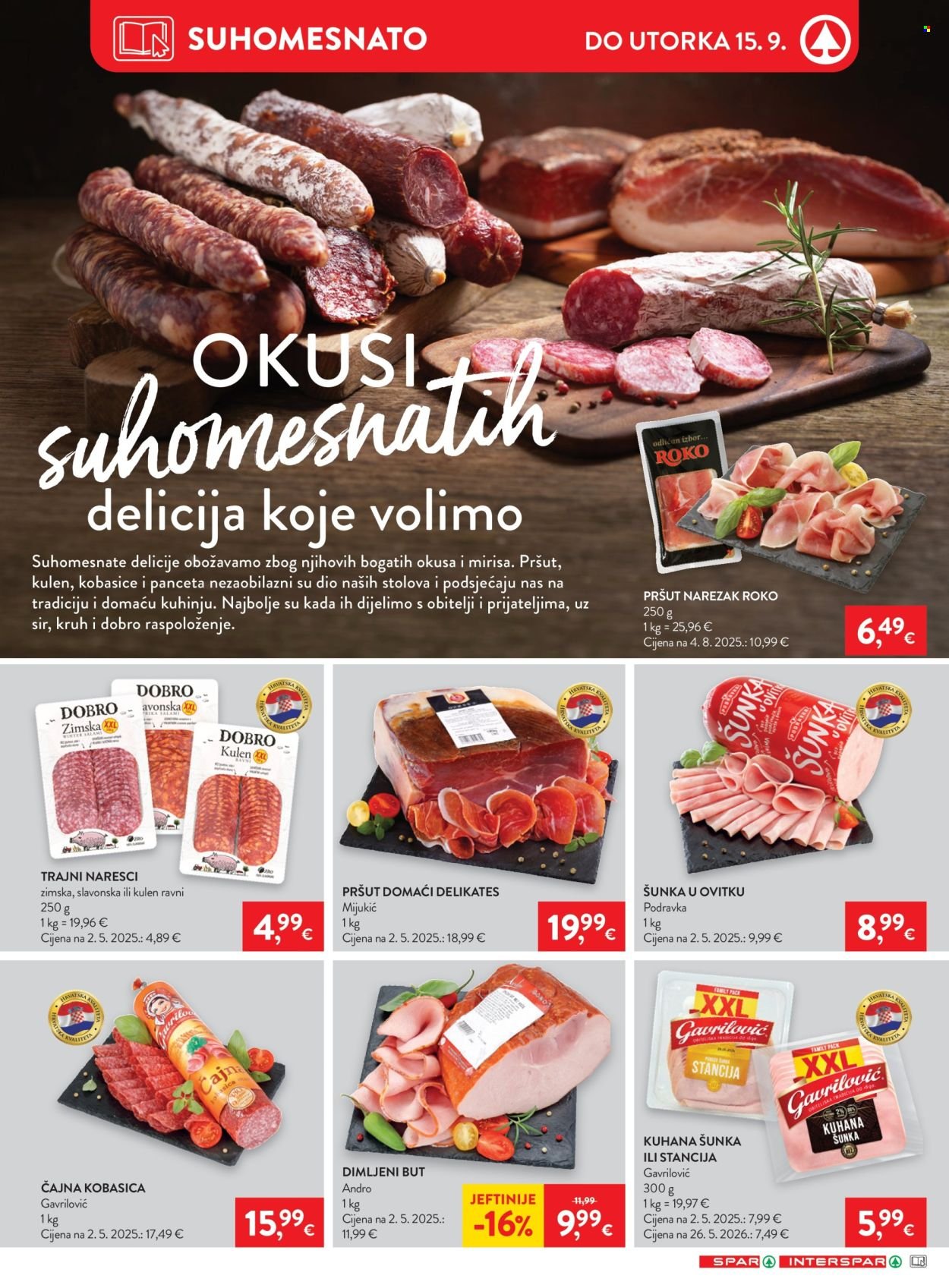 INTERSPAR katalog - Od srijede 09.09.2026.