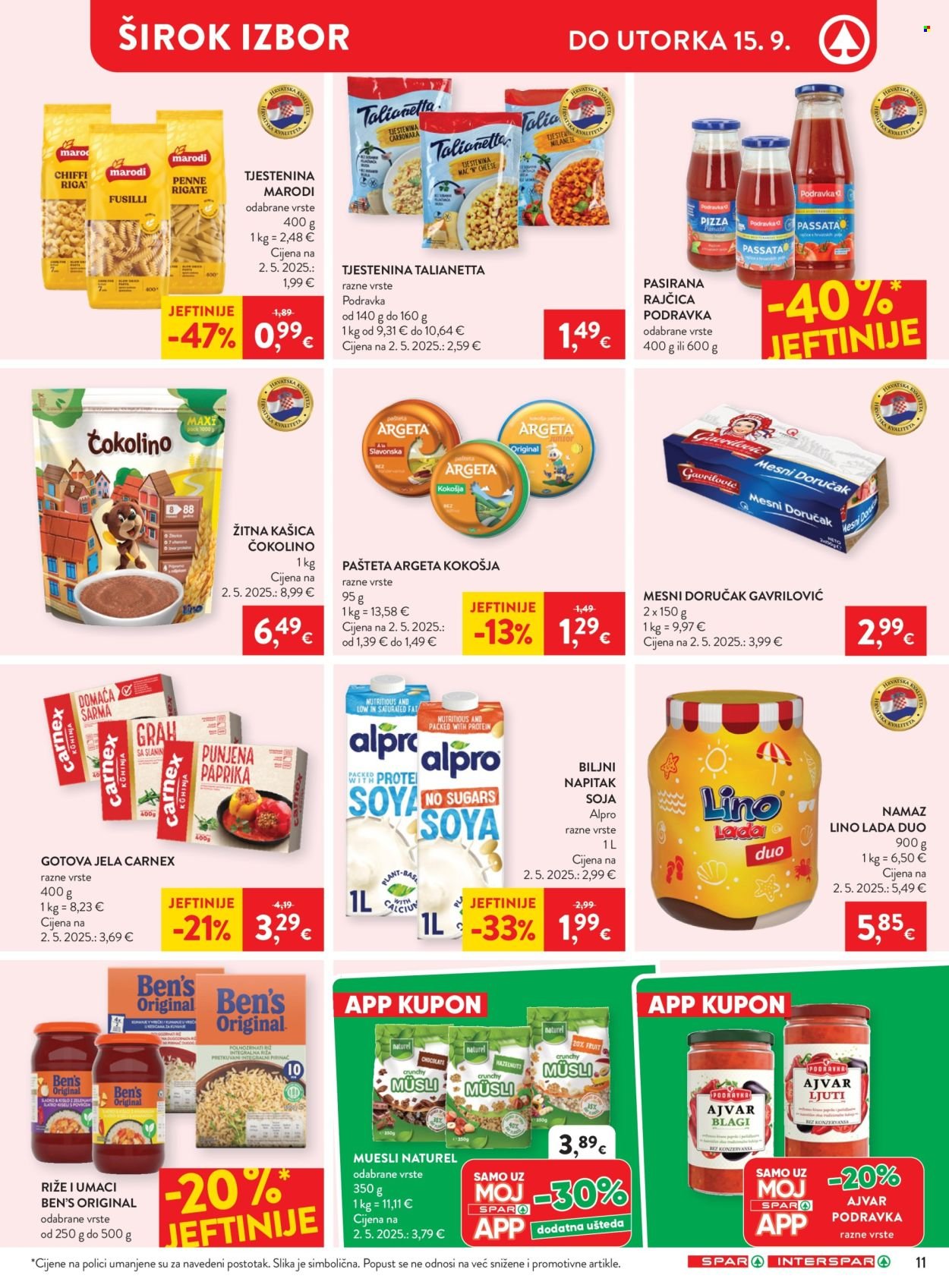 INTERSPAR katalog - Od srijede 09.09.2026.
