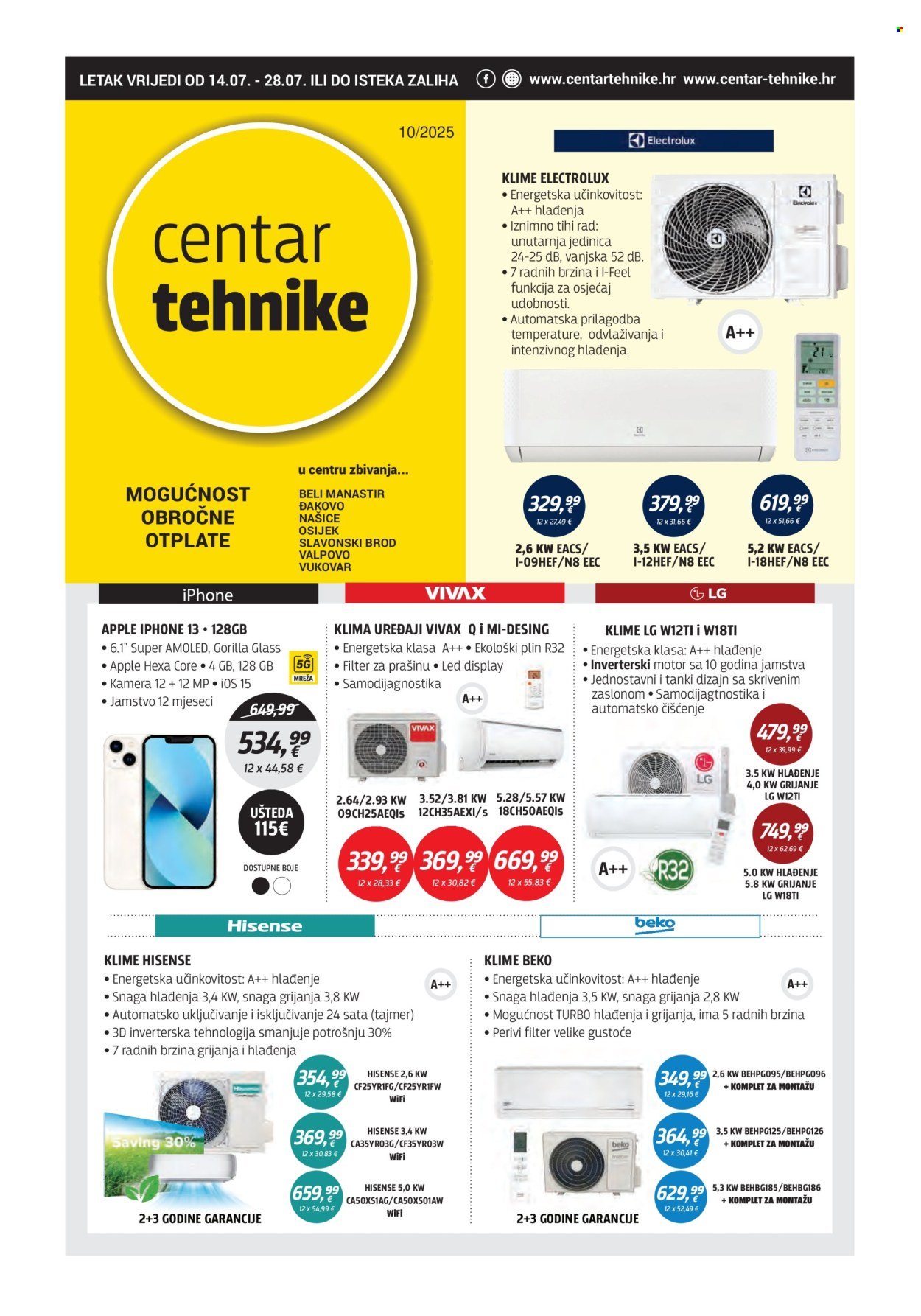 CENTAR TEHNIKE katalog - Od ponedeljka 14.07.2025.