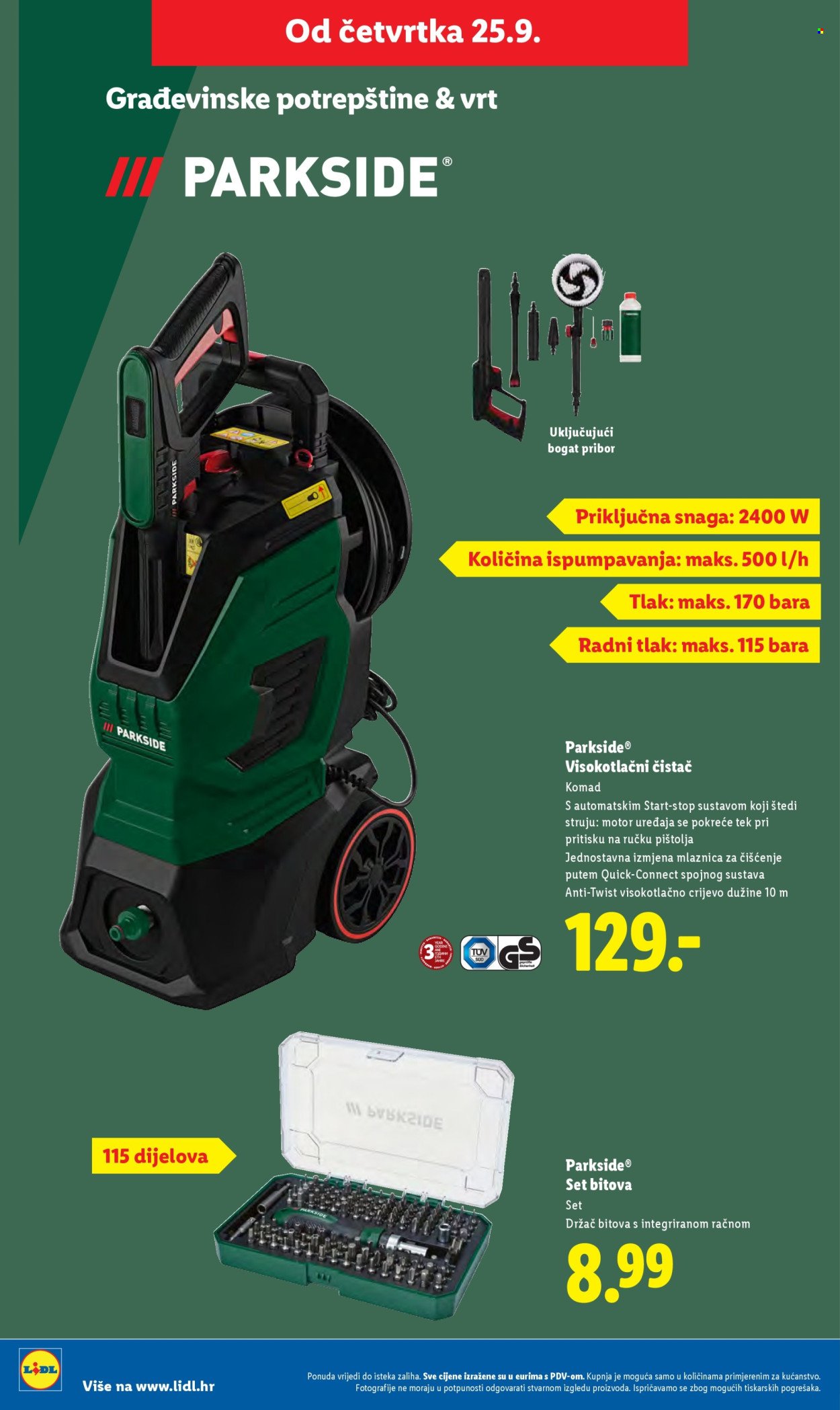 LIDL katalog - Od četvrtka 25.09.2025.