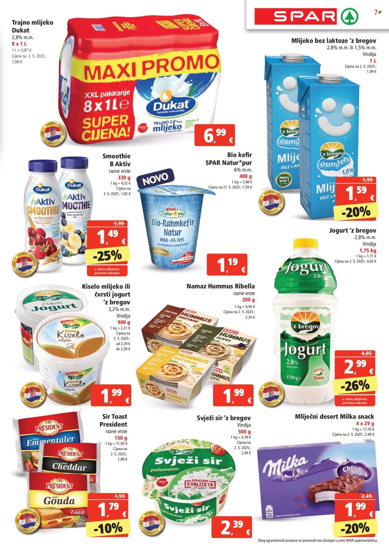 SPAR katalog - Od srijede 16.07.2025.