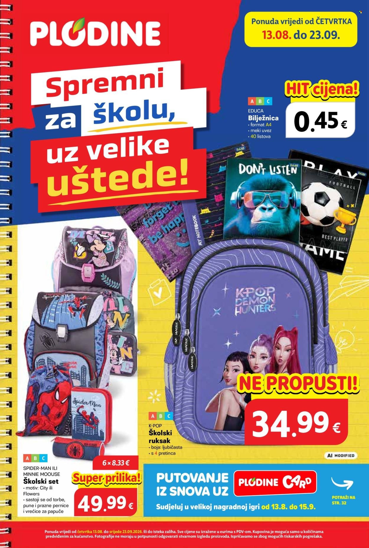 PLODINE katalog - Spremni za školu, uz velike uštede!