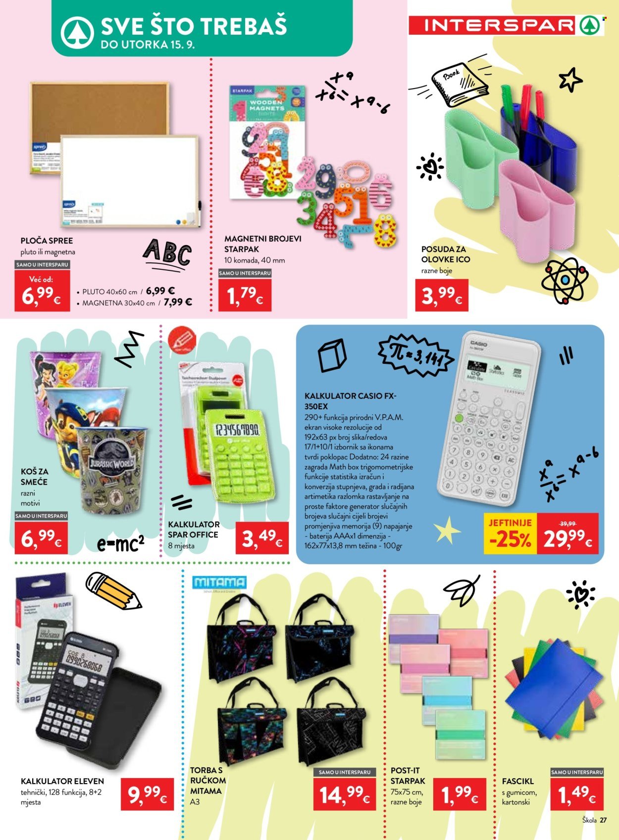 INTERSPAR katalog - Počinje škola