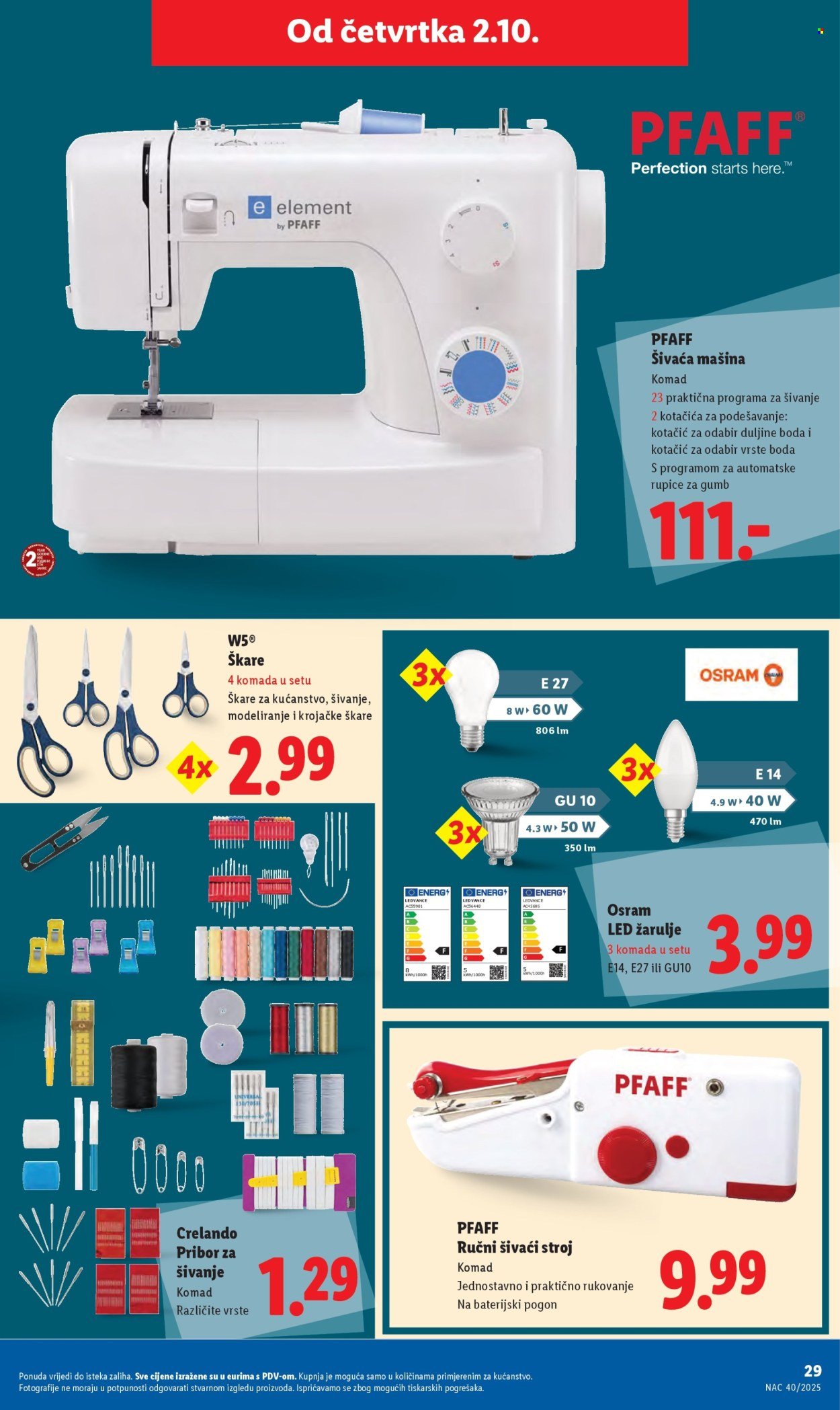 LIDL katalog - Od četvrtka 02.10.2025.