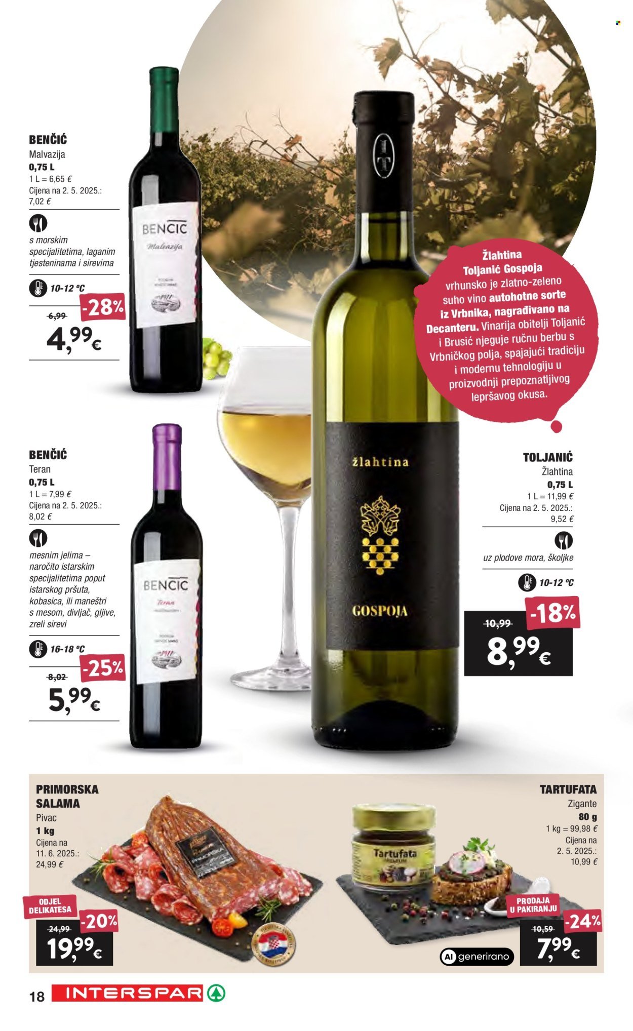 INTERSPAR katalog - Vino i delicije