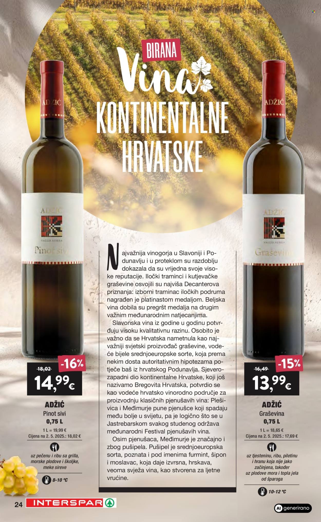 INTERSPAR katalog - Vino i delicije