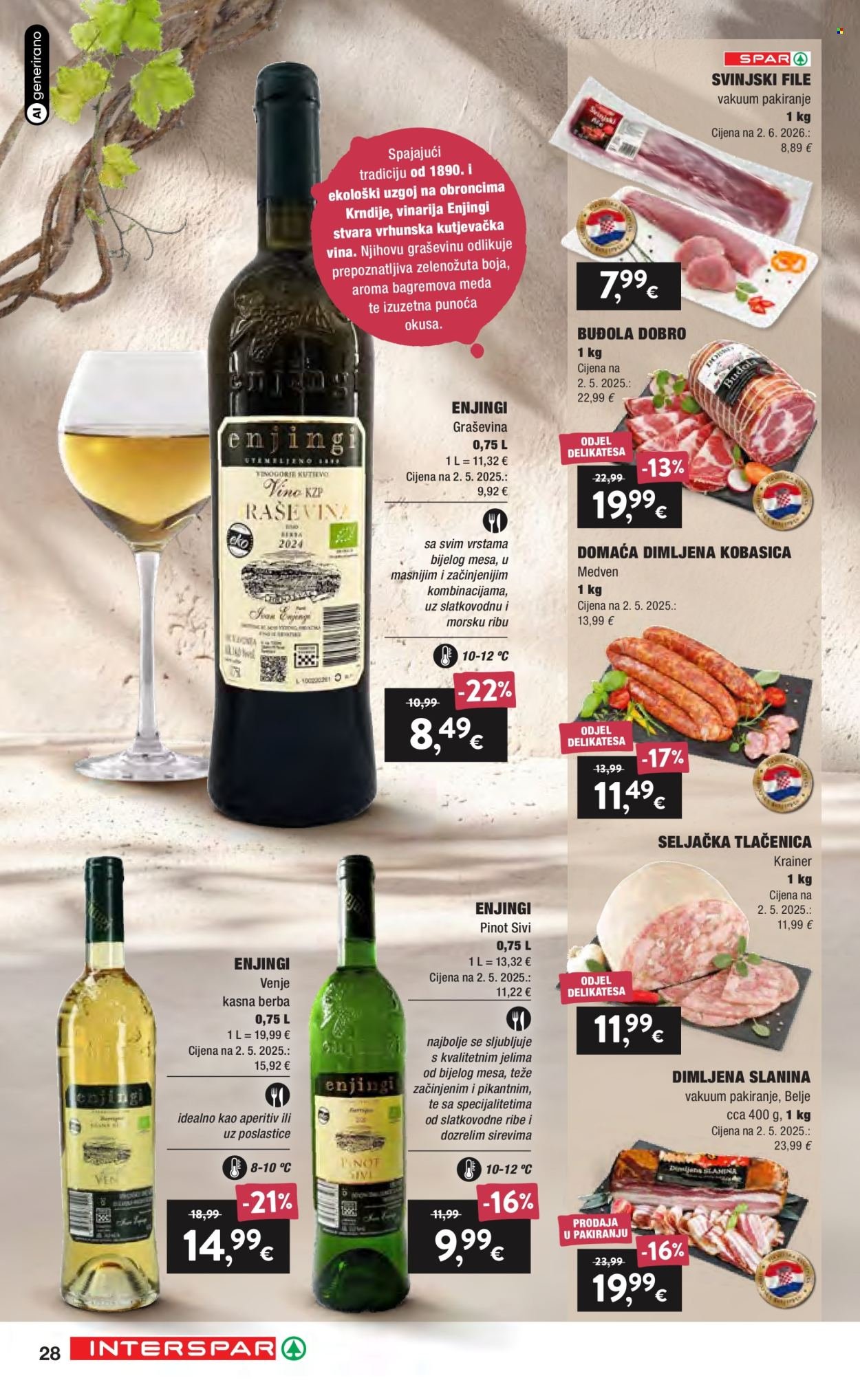INTERSPAR katalog - Vino i delicije