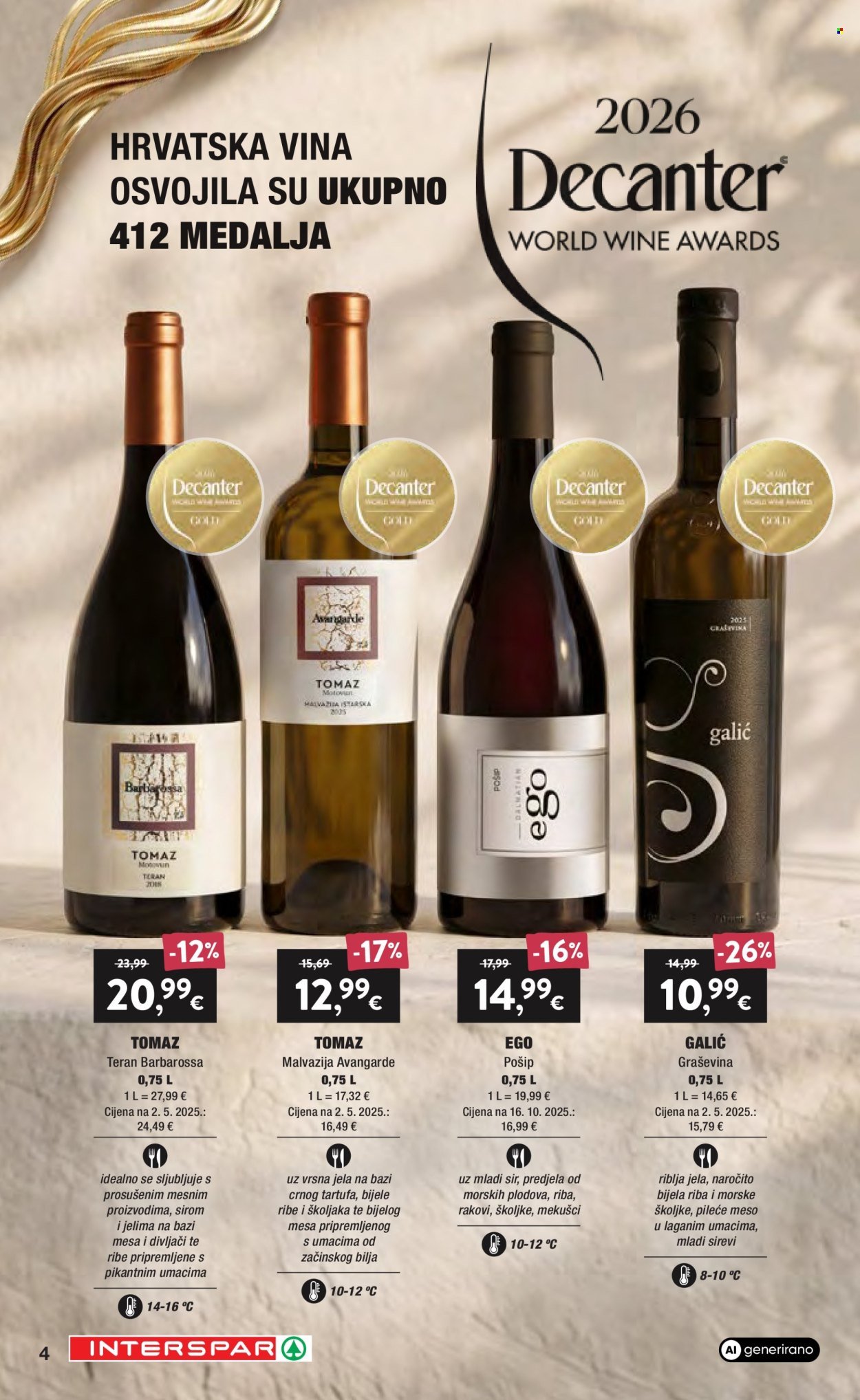 INTERSPAR katalog - Vino i delicije
