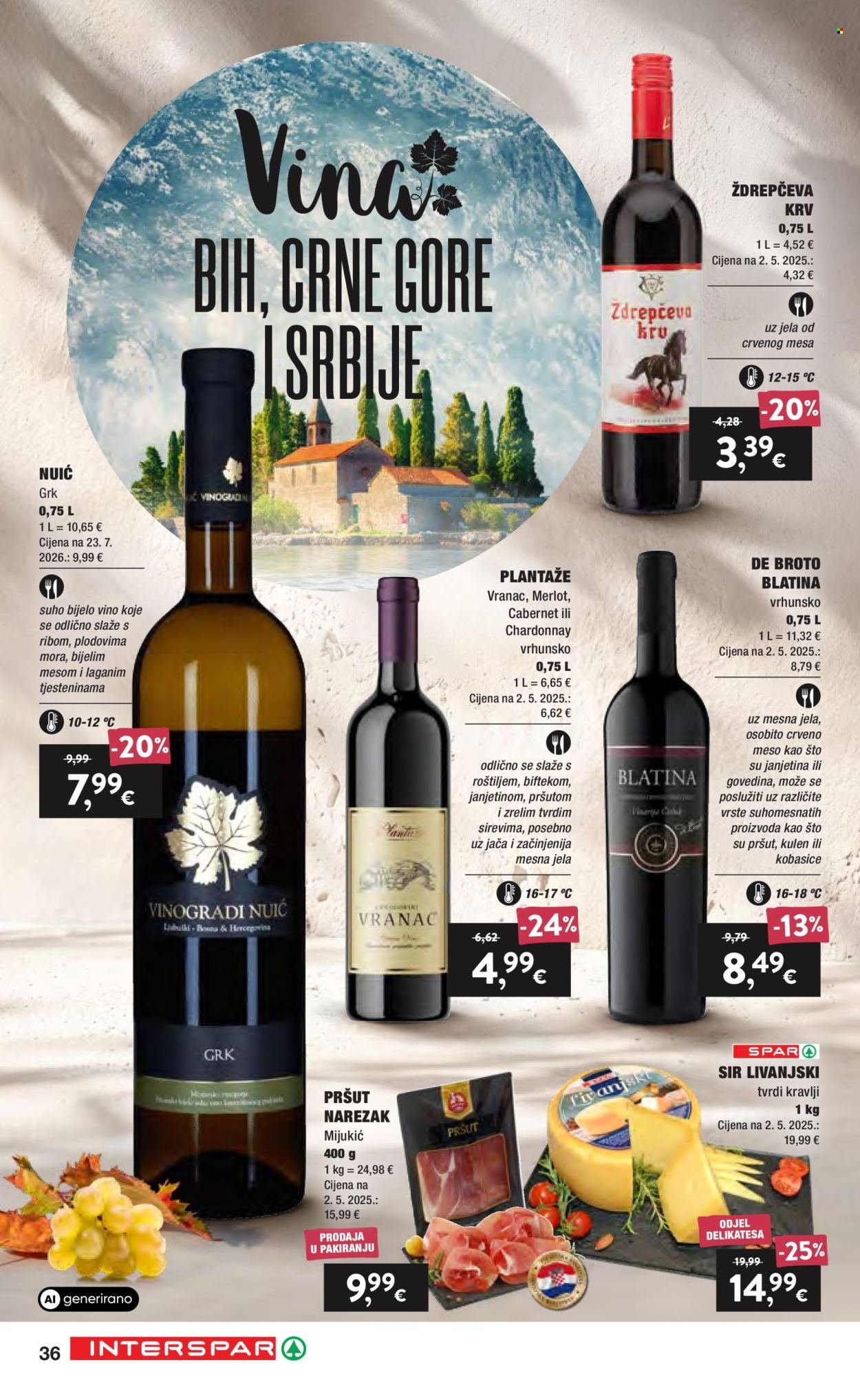 INTERSPAR katalog - Vino i delicije
