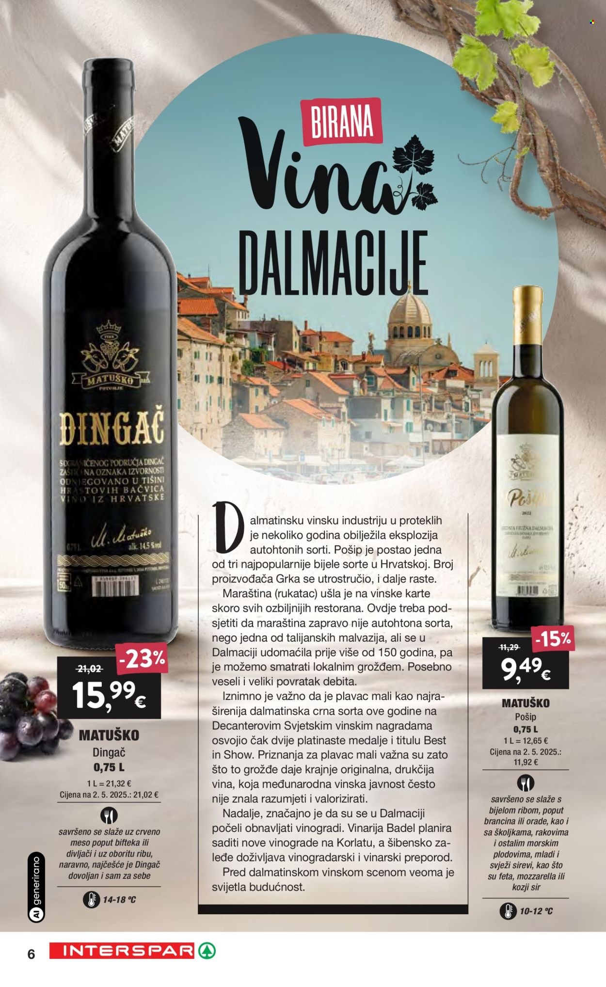 INTERSPAR katalog - Vino i delicije