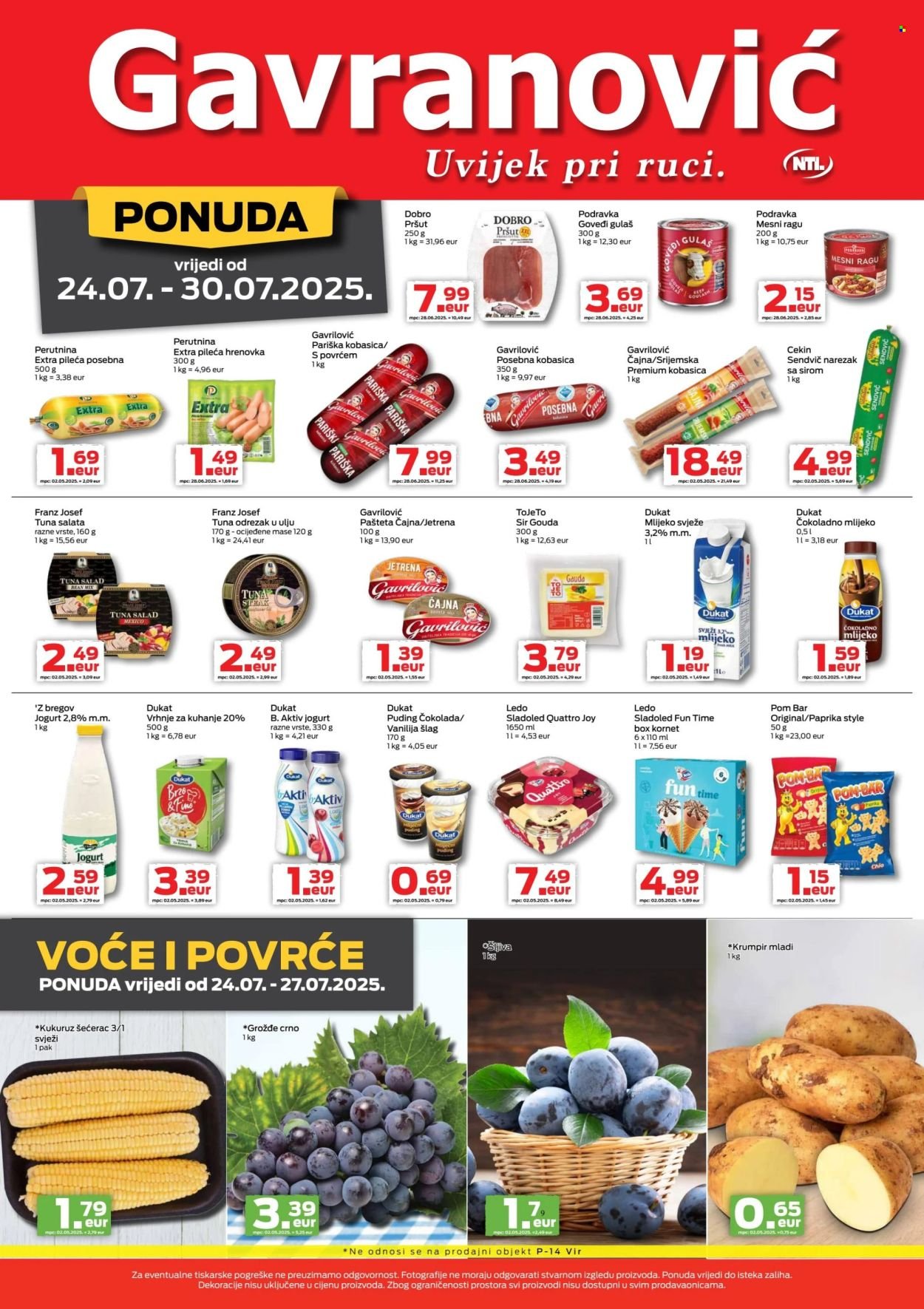 GAVRANOVIĆ katalog - Od četvrtka 24.07.2025.