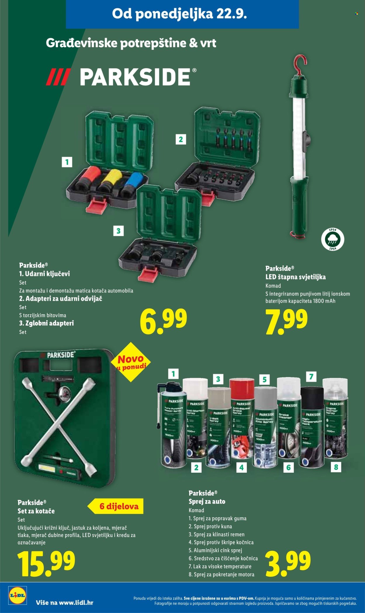 LIDL katalog - Od ponedeljka 22.09.2025.